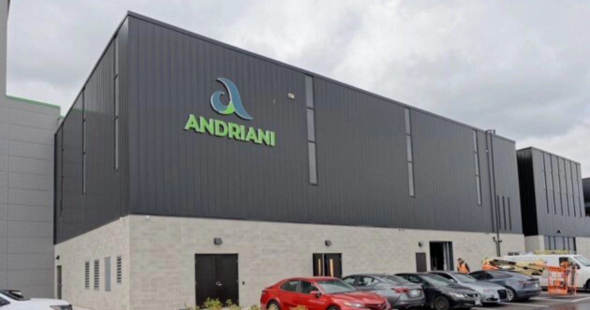 Andriani S.p.A. Opens Sustainable Gluten-Free Plant in London Ontario