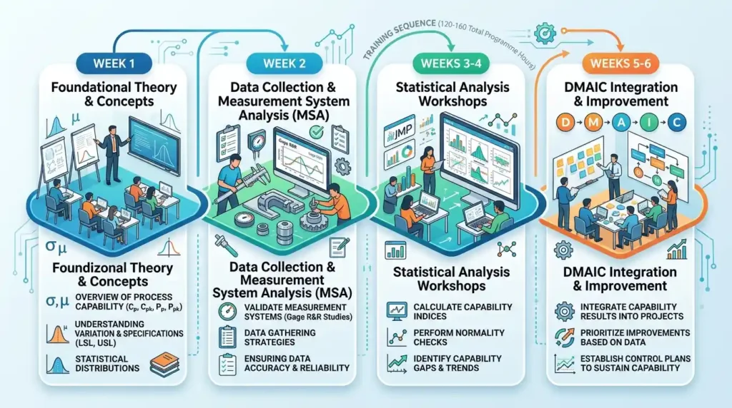 How Do Master Black Belt Programmes Structure the Teaching Sequence for Process Capability