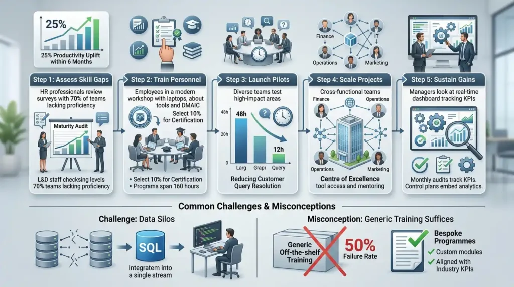 How Do Organisations Implement Data Analytics-Driven Lean Six Sigma