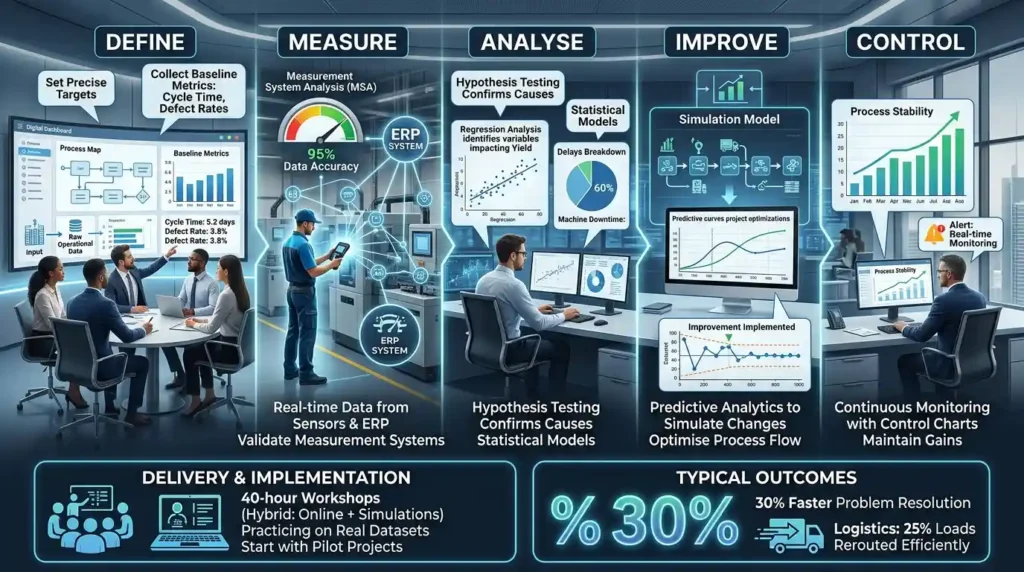 How Does Data Analytics Integrate with Lean Six Sigma in Corporate Settings?