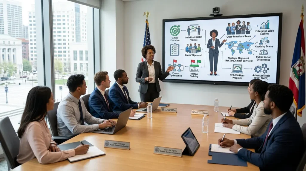 How Does Master Black Belt Training Differ from Lower Lean Six Sigma Levels for Public Sector Needs