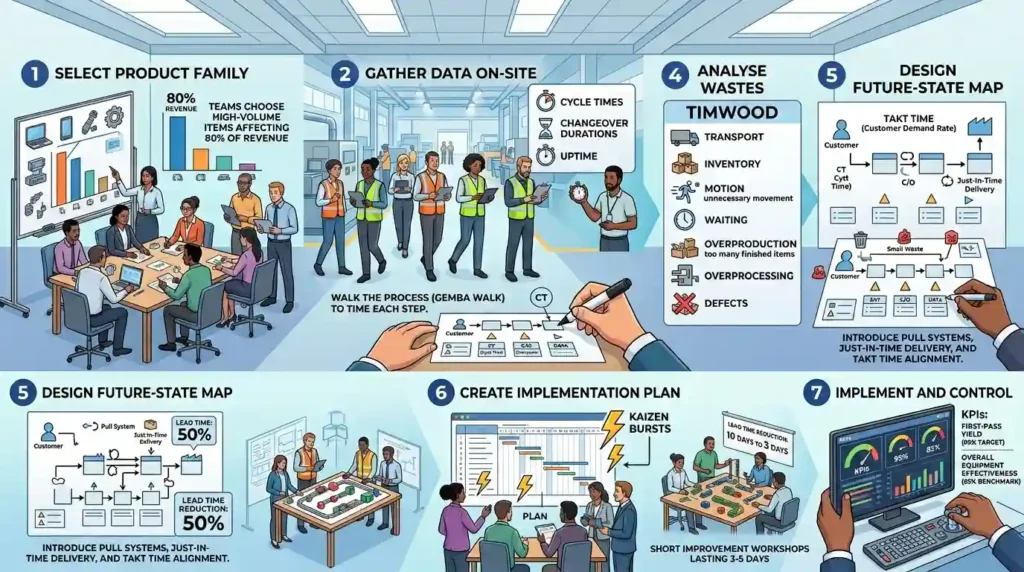 How Does Value Stream Mapping Work Step by Step in Organisations