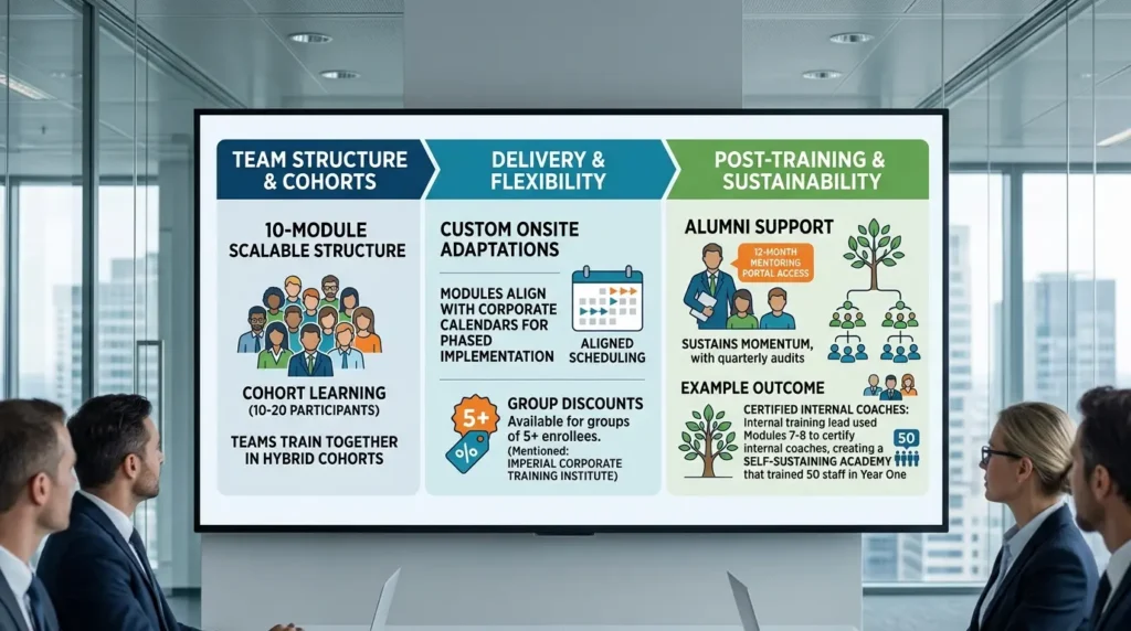 How Does the Course Structure Support Corporate Teams