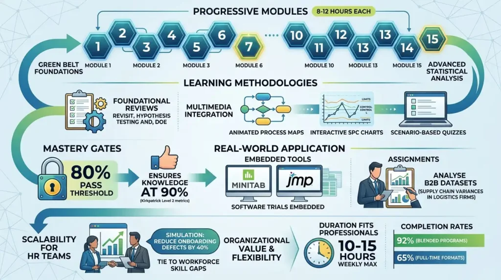 How Does the Online Component Structure Master Black Belt Learning