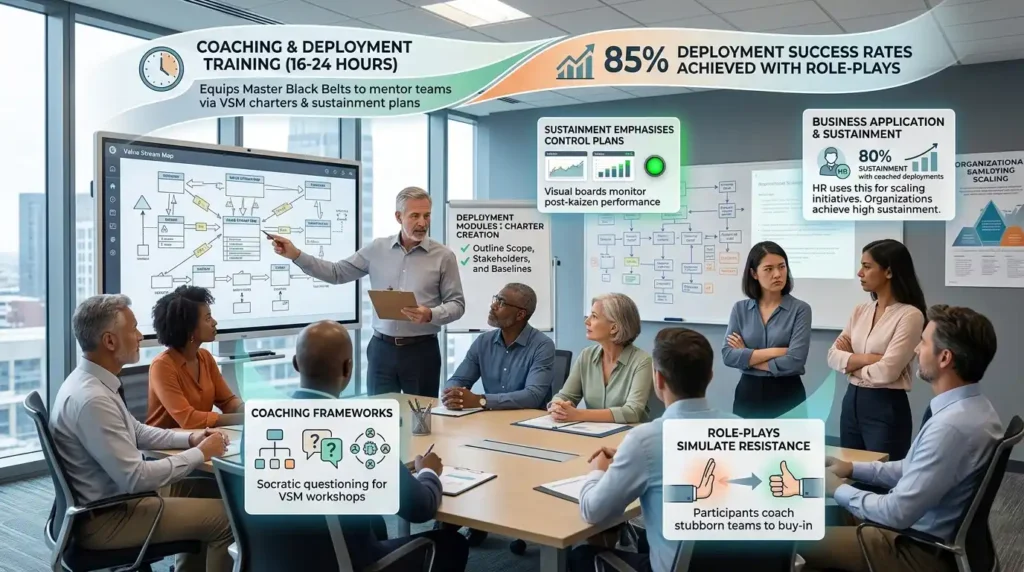 How Is Coaching and Deployment Covered in VSM Curriculum?