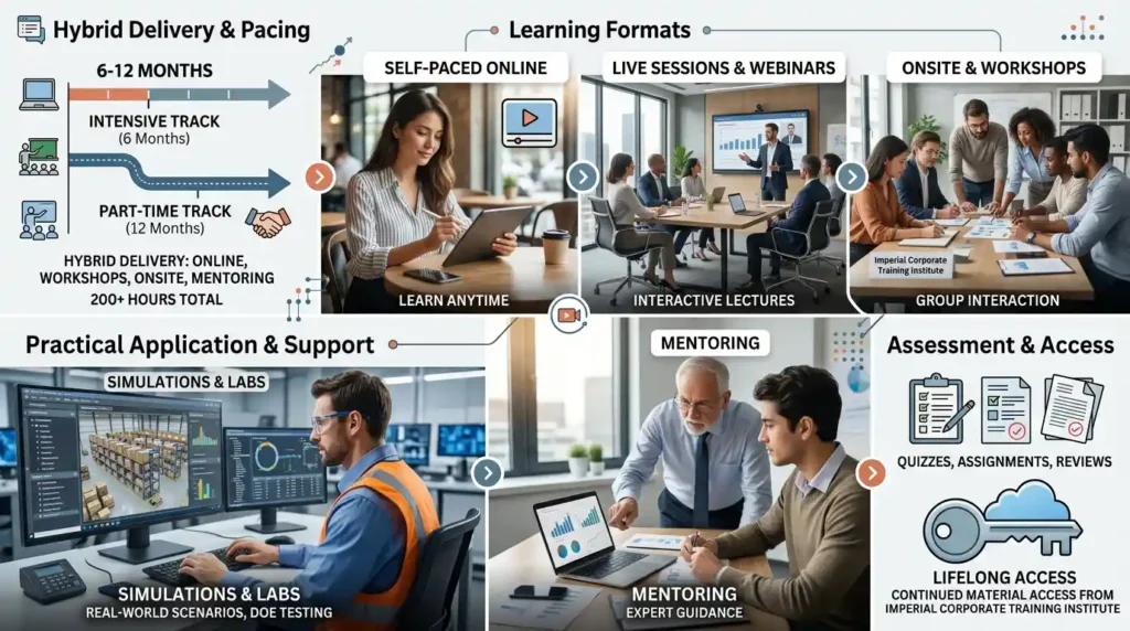 How Is the Course Delivered for 6-12 Month Certification