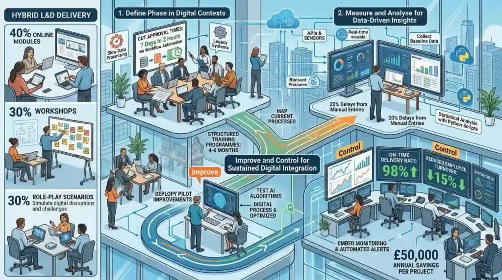 How does Lean Six Sigma work in corporate environments undergoing digital transformation