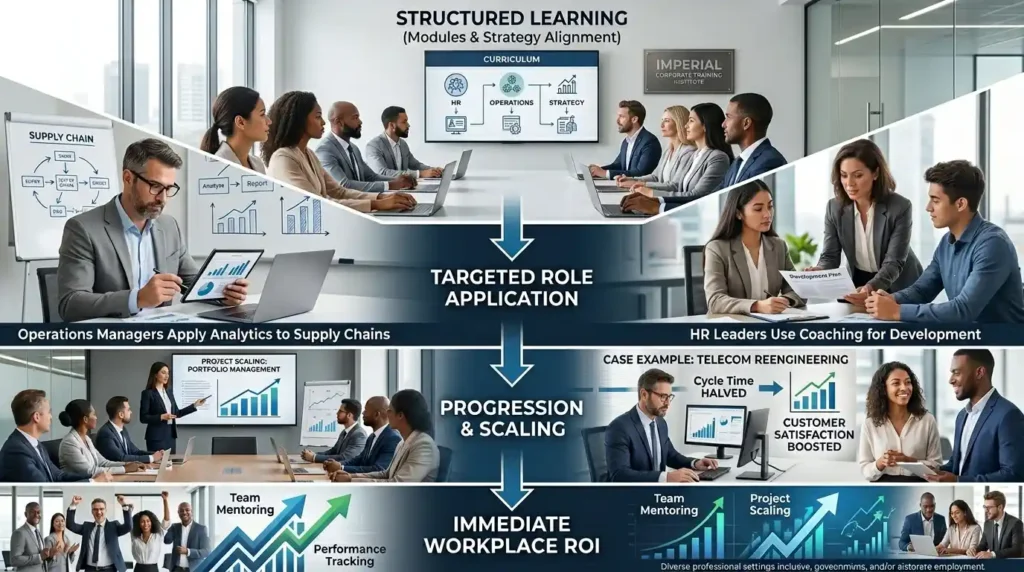 How does the structure ensure corporate application?