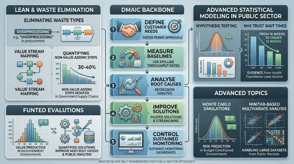 What Core Methodologies in Master Black Belt Training Tackle Public Sector Inefficiencies