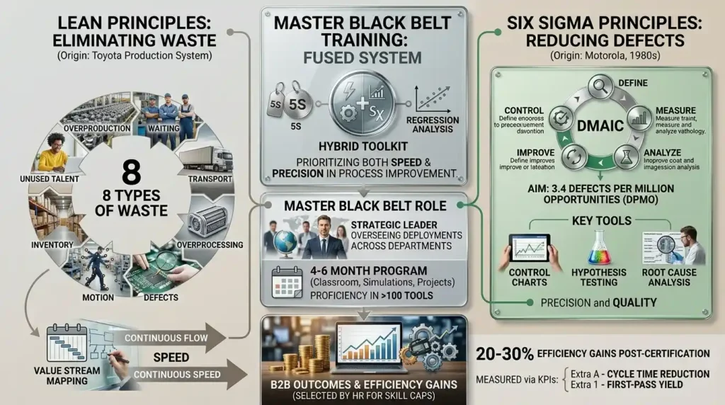 What Defines the Core Principles of Lean and Six Sigma in Master Black Belt Training