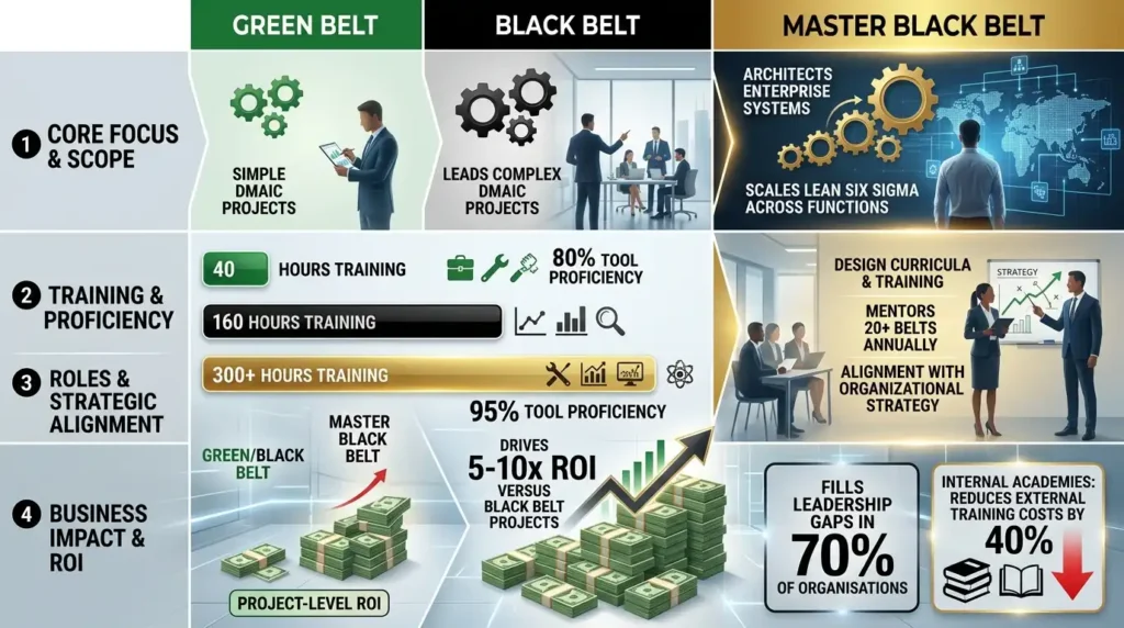 What Distinguishes Master Black Belt Integration from Other Belt Levels