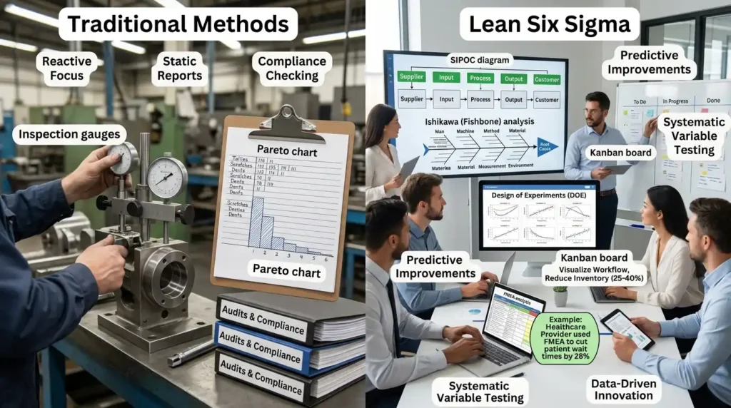 What Key Tools Distinguish Lean Six Sigma From Traditional Methods