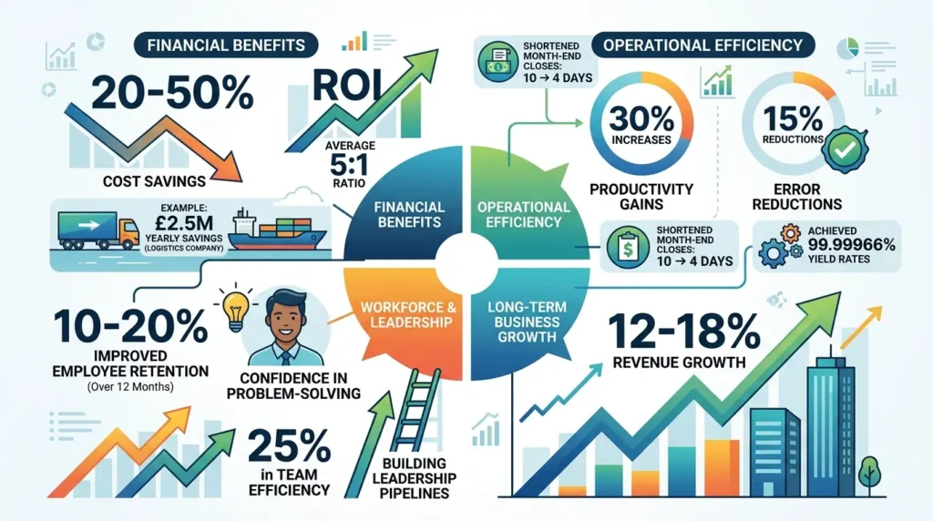 What Measurable Outcomes Do Lean Six Sigma Projects Produce in Businesses