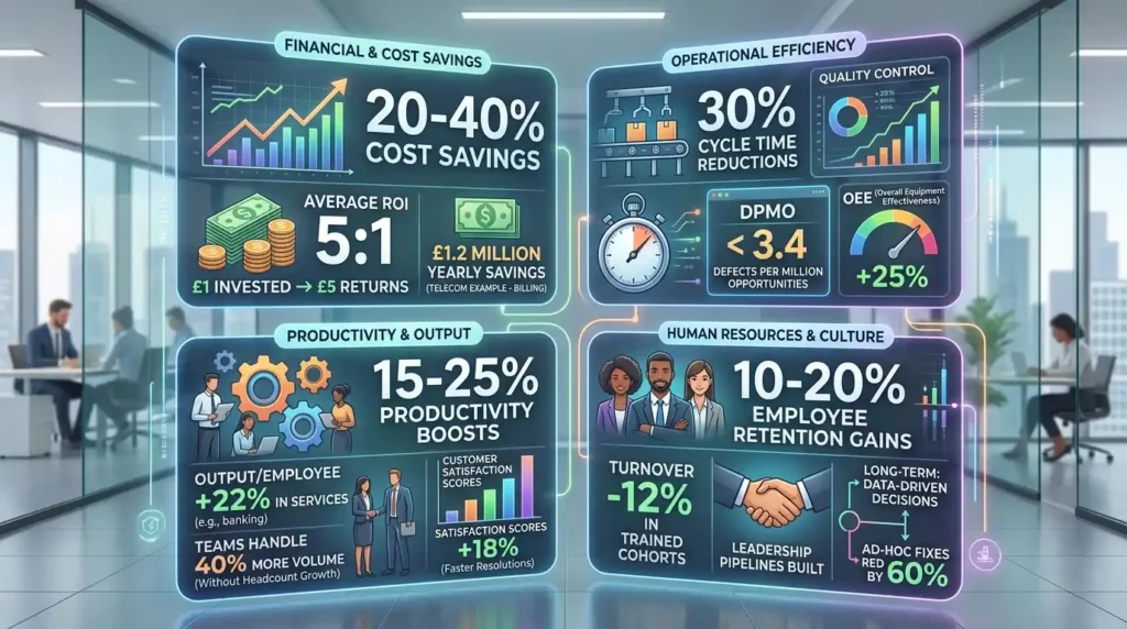 What Measurable Outcomes Does Lean Six Sigma Produce for Businesses