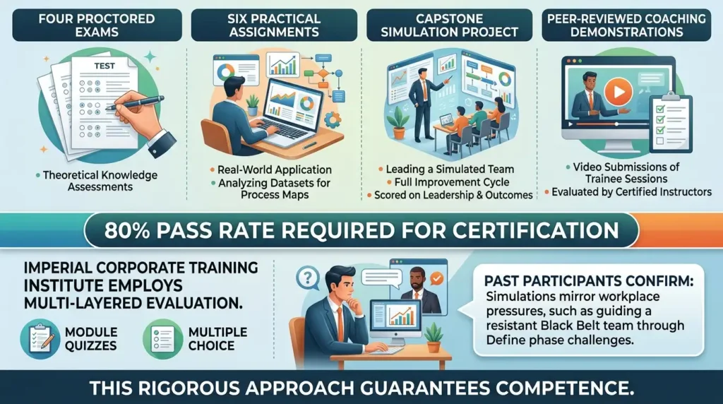 What assessments ensure skill mastery?