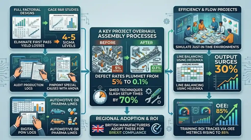 Which Manufacturing Defect Reduction Projects Are Core to the Training
