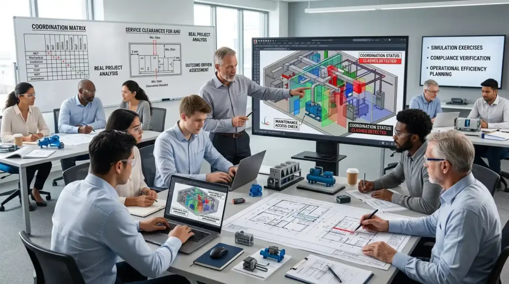 How do training programmes address common misconceptions about AutoCAD HVAC layout planning