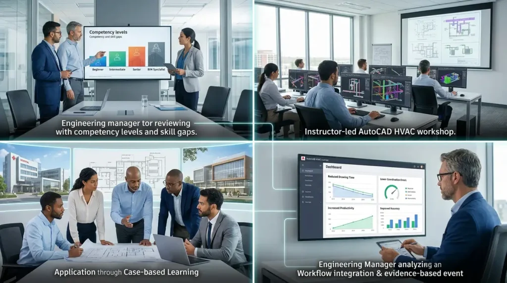 How does AutoCAD HVAC training work inside corporate learning environments