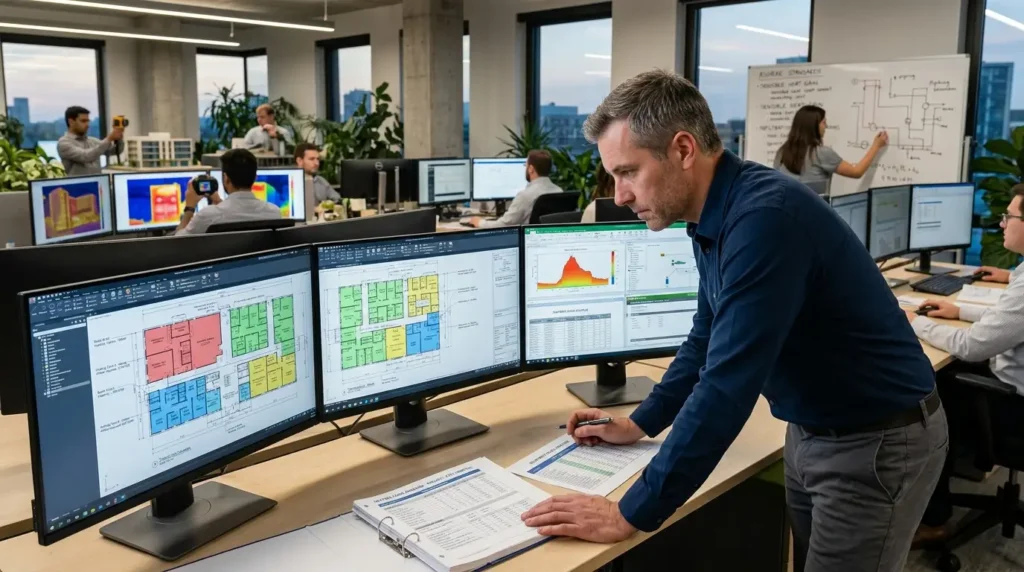 How is heating load analysis performed?