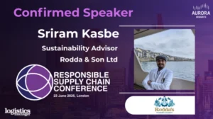 Responsible Supply Chain Conference London: Meet the Speaker – Sriram Kasbe, Rodda & Son Ltd
