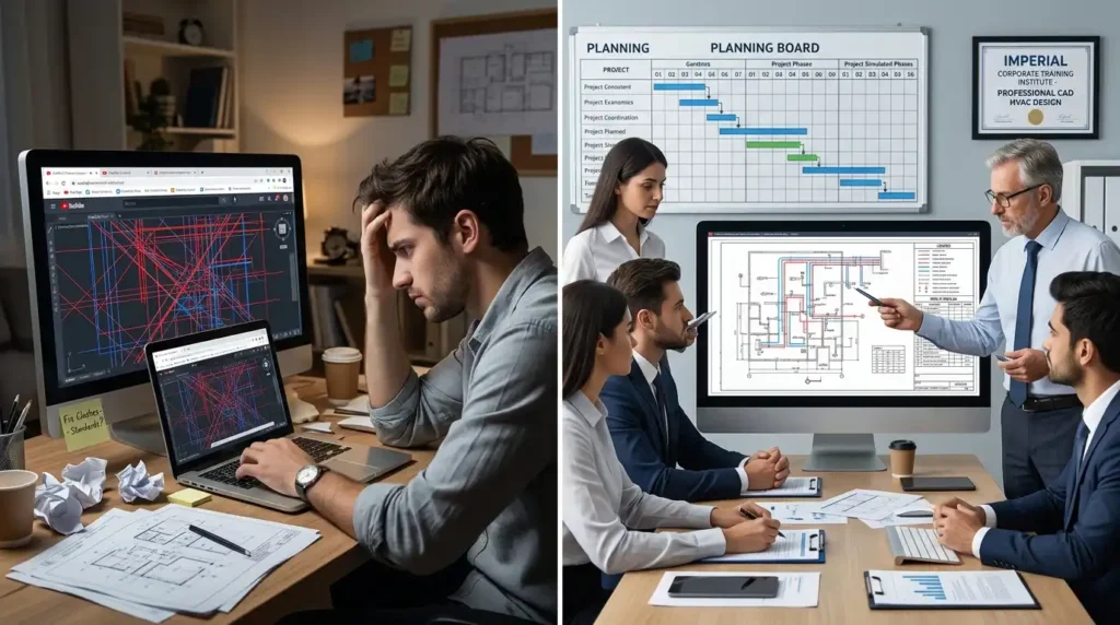 What Problem Does Imperial's AutoCAD HVAC Programme Solve That Self-Study Misses?