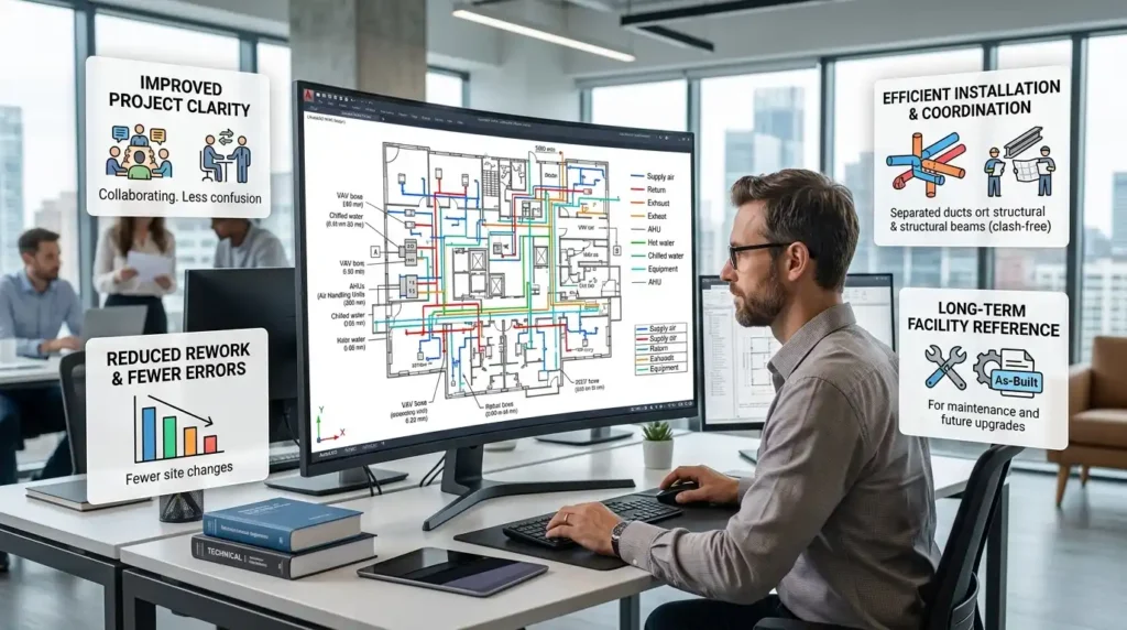 What does AutoCAD HVAC design mean in a corporate workplace