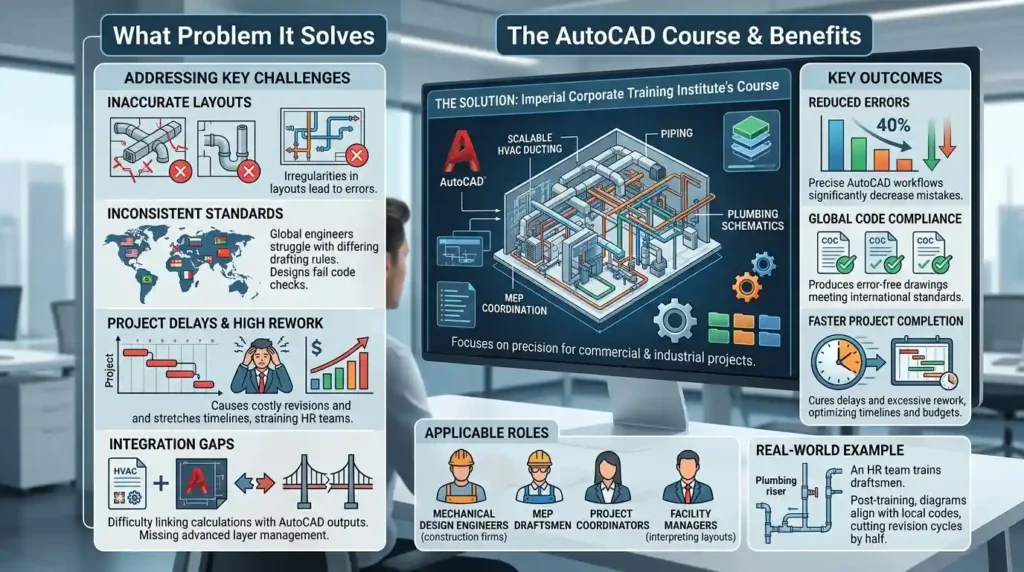 What is the AutoCAD HVAC and Plumbing Design Training Course and What Problem Does It Solve?