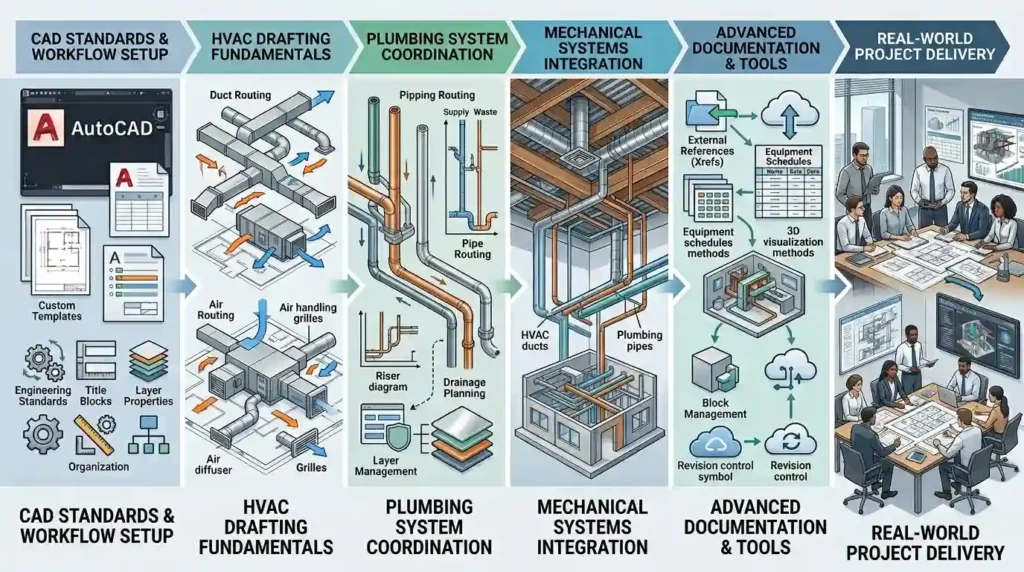 Why Is the HVAC AutoCAD Programme Structured Around Workflow Progression