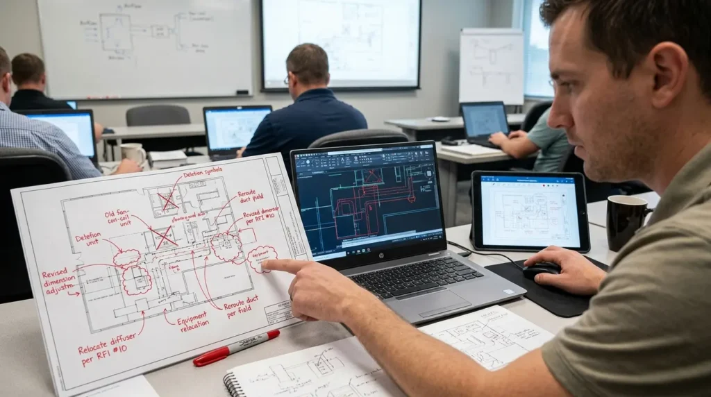 How Does Training Teach HVAC Drawing Mark-Up Interpretation