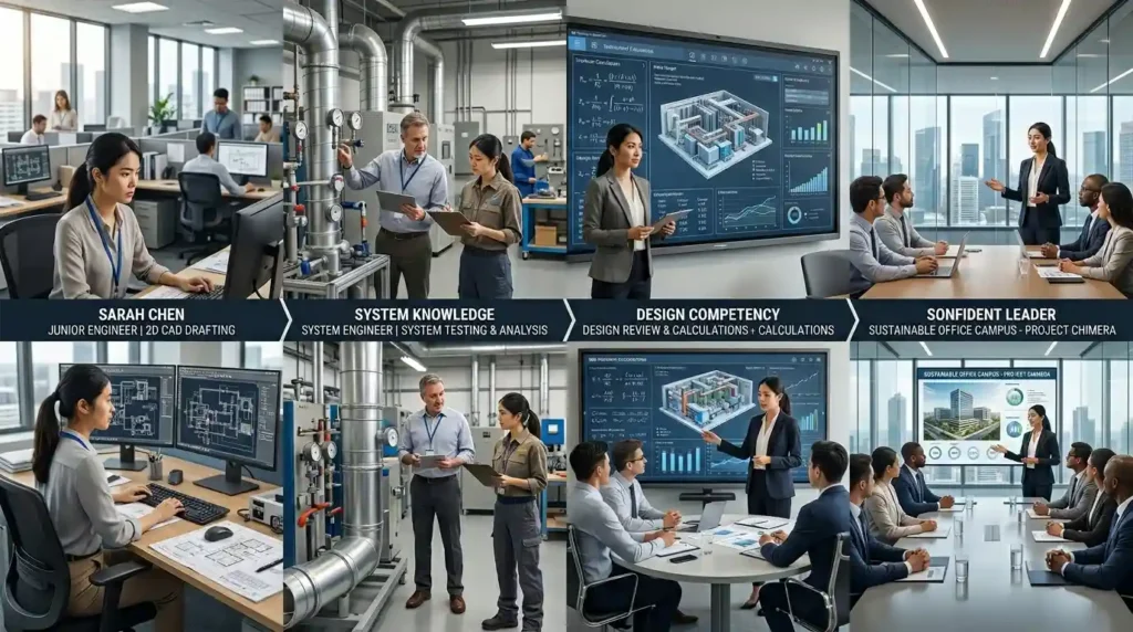 How Does the Progression Work Within Corporate Engineering Teams?