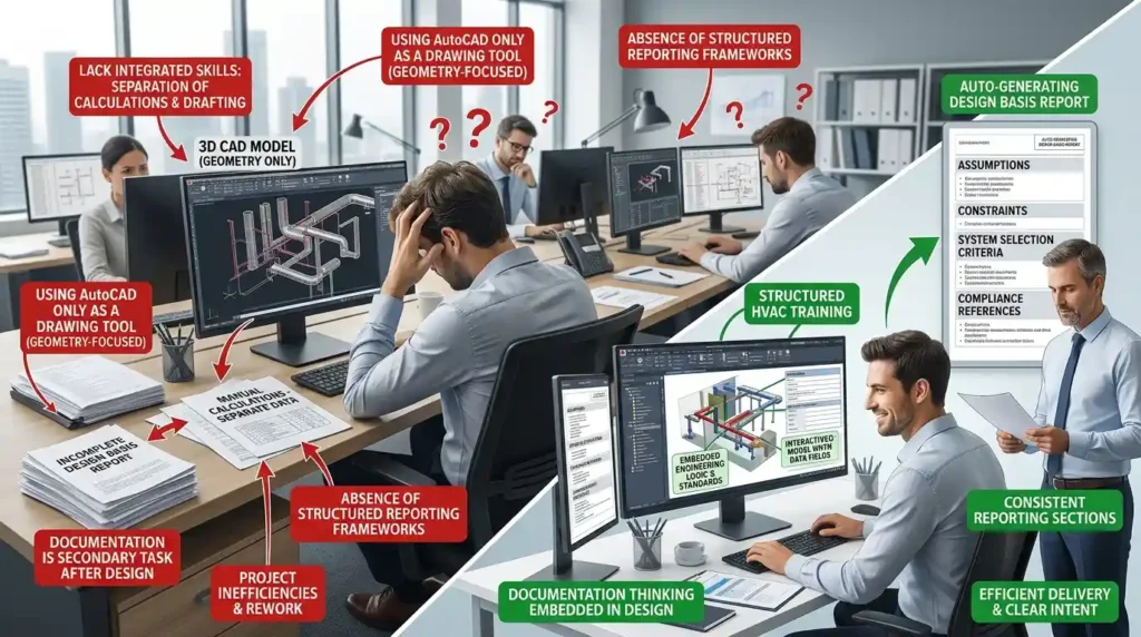 Why do engineers struggle with design basis documentation without structured HVAC training